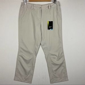 Nike Golf Dri Fit Cream Capri Pants Size 6 Tall